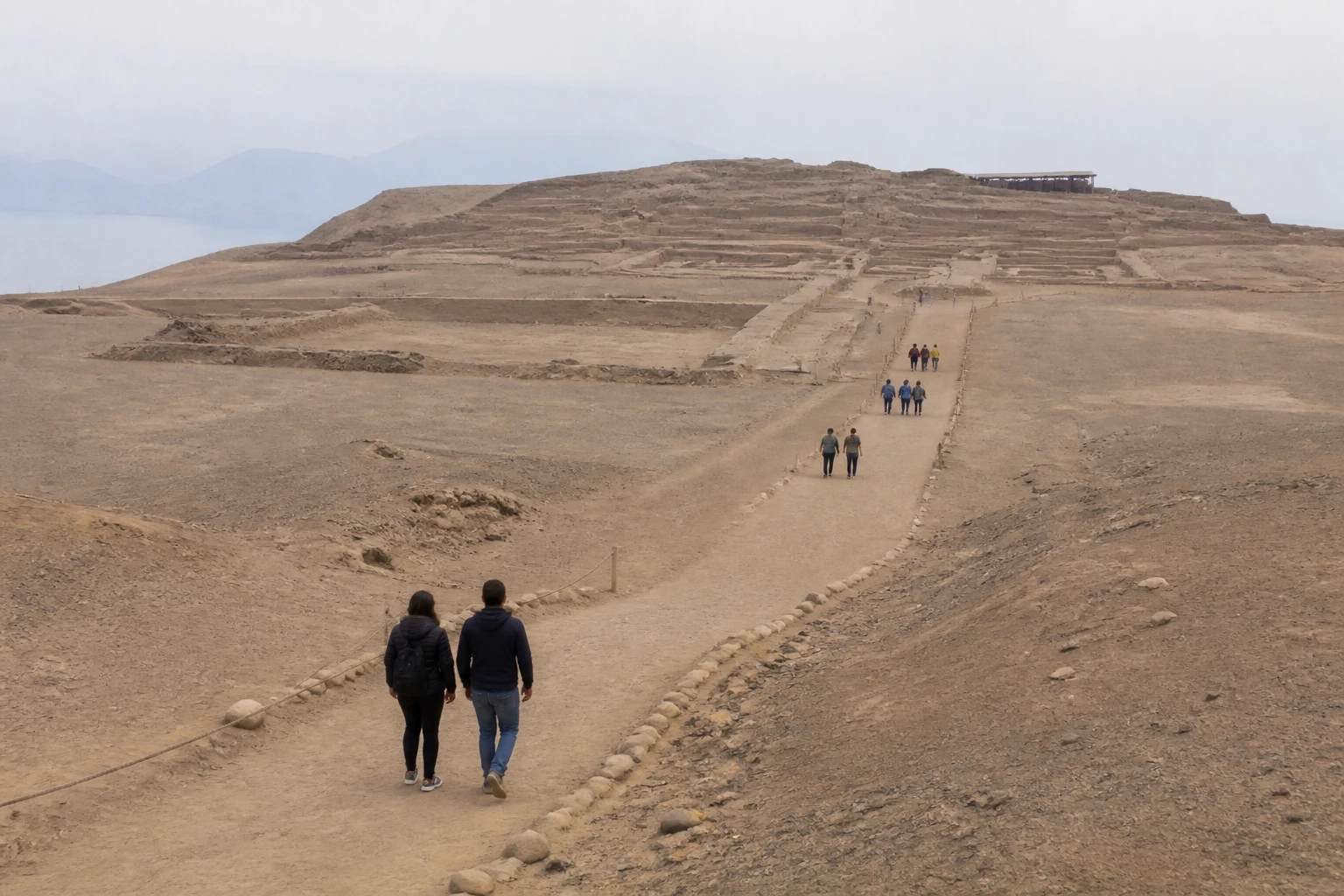 Earthen archaeological structures at Pachacámac near Lima