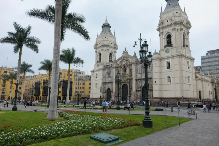 Plaza Mayor in Lima's Historic Center during the day