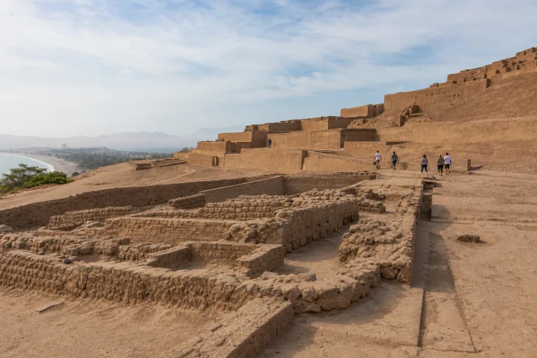 Archaeological landscape at Pachacamac near Lima