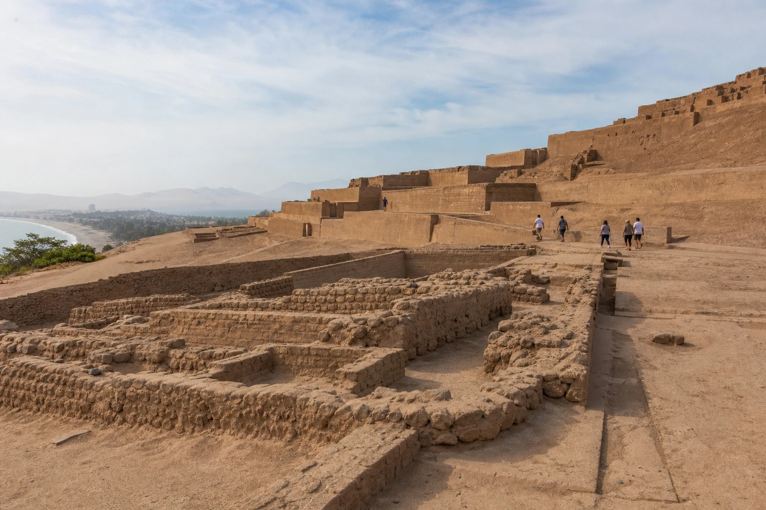 Archaeological landscape at Pachacamac near Lima