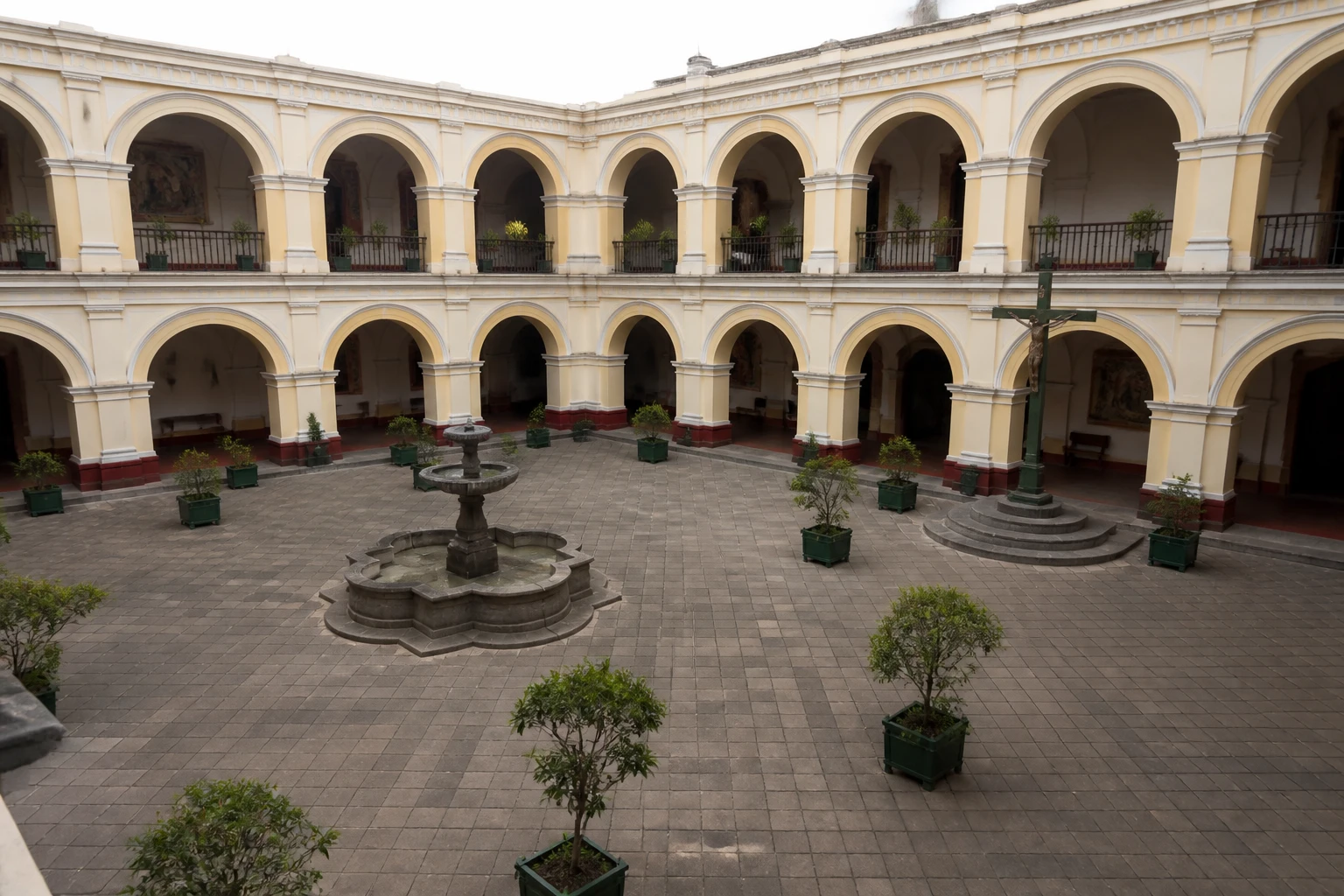 Cloister architecture at Lima’s San Francisco convent complex